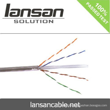 Cat 6 Lan Cable 24/26 AWG PVC / LSOH Jacket Passed FLUKE Test